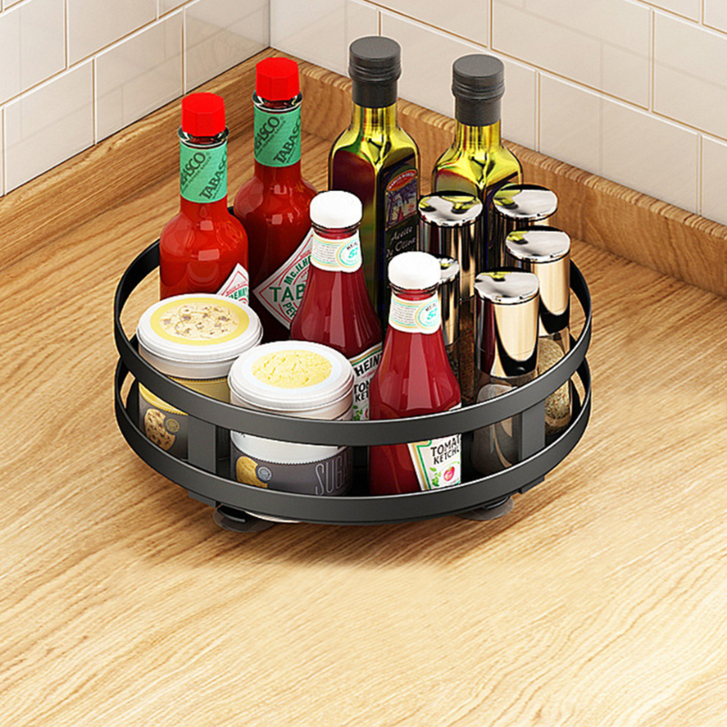 360° Draaibaar Opbergrek - FlexiStore - Specerijen Organizer - Multifunctionele Tray