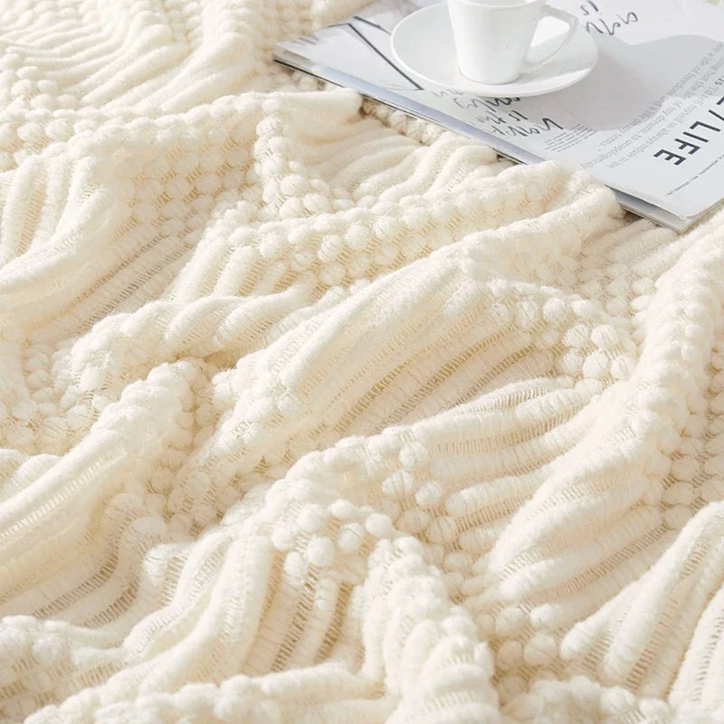 Geweven Deken - SoftLoom - Cozy Design - Franje Detail