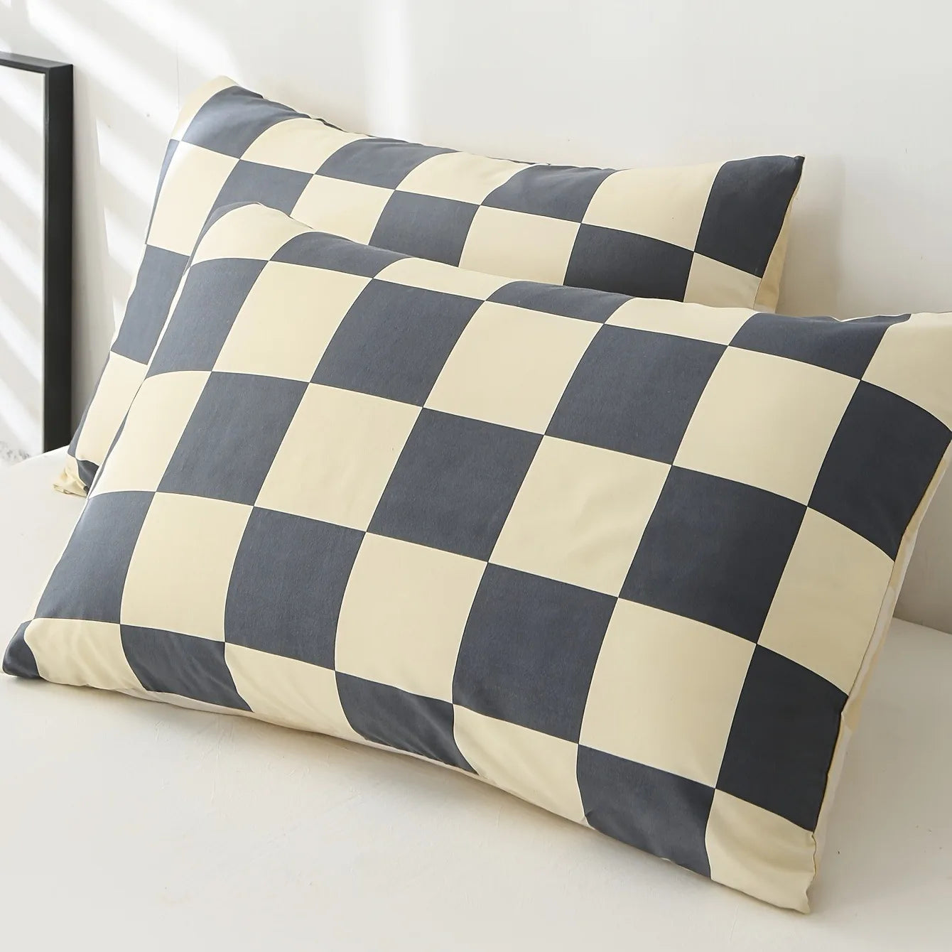 Dekbedovertrekset - CozyLux - Modern Geruit - 3 Delig Beddengoed