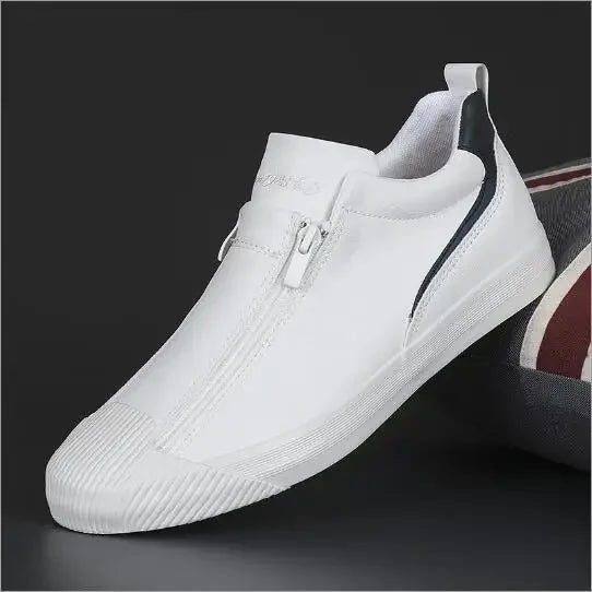 Heren Sneakers - FlexStride - Zacht Leer - Trendy Comfort