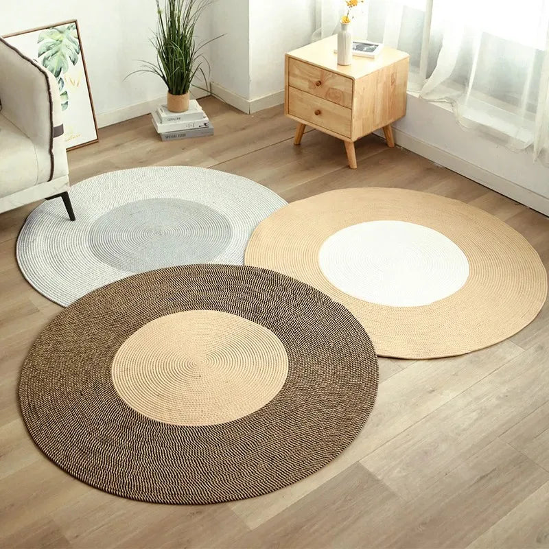 Jute Tapijt - EcoWeave - Handgemaakt Design - Vintage Charme