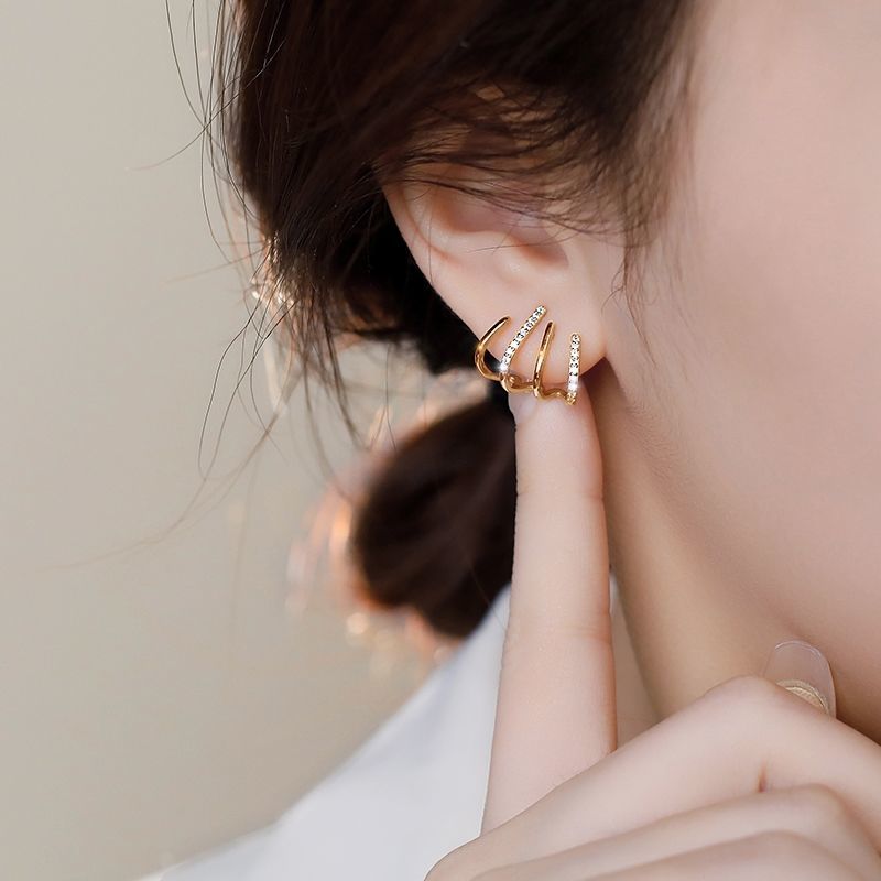 Oorbellen - GlamHoop - 4-in-1 Design - Veelzijdige Stijl