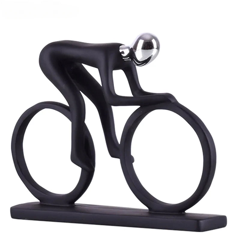Fietsersbeeld - ArtCycle - Abstract Design - Resin Beeld