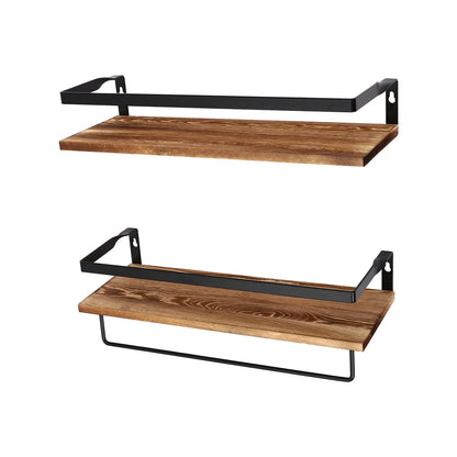Wandplank - WoodStyle - Handdoekhouder - Stijlvolle Opslag