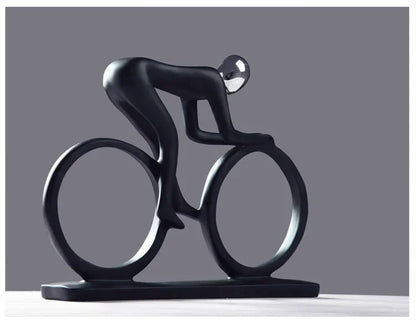 Fietsersbeeld - ArtCycle - Abstract Design - Resin Beeld
