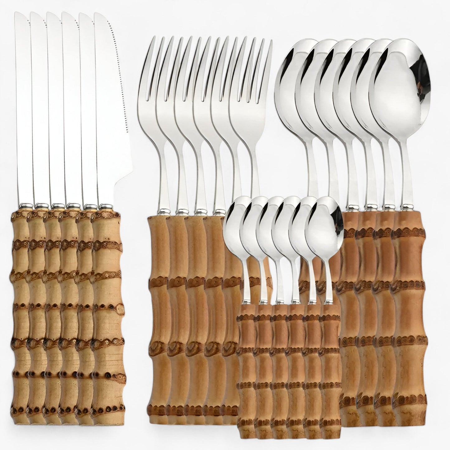 Bamboe Bestekset - EcoCraft - Duurzaam Materiaal - Elegante Vormgeving