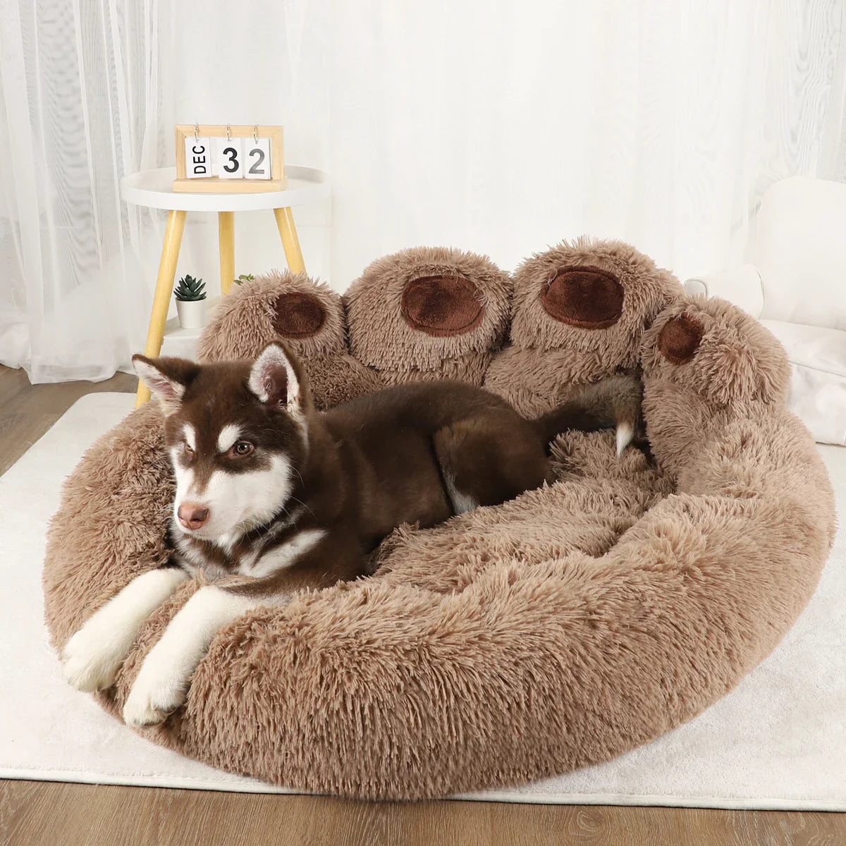 Hondenmand - CozyNest - Wasbaar Stoffen - Pluizig Comfort