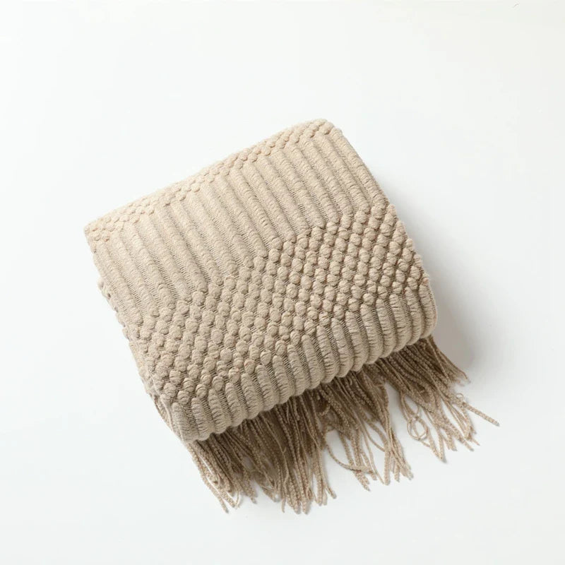 Geweven Deken - SoftLoom - Cozy Design - Franje Detail
