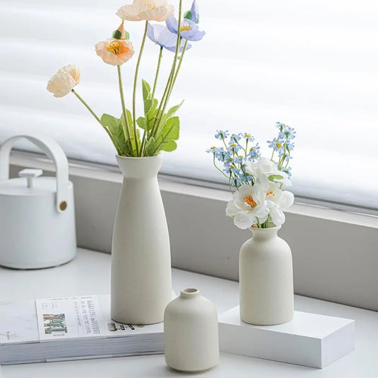 Vaas Set - BohoBloom - Keramisch Design - Rustieke Decor