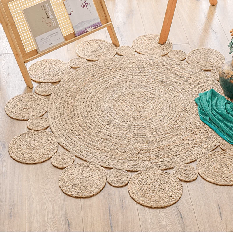 Vloerkleed - GreenGras - Handgeweven Design - Anti-slip Onderkant