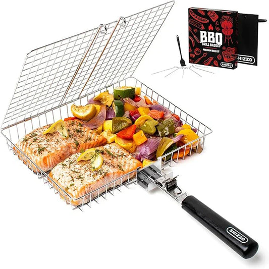 Grillmand - Grillix - Anti-aanbak Gaas - Draagbaar Handvat