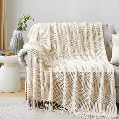 Geweven Deken - SoftLoom - Cozy Design - Franje Detail