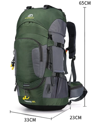 Waterdichte Rugzak - TrekPro - 60L Capaciteit - Ideaal voor Buitenavonturen