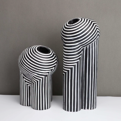 Vaas Collectie - MonoVase - Zwart & Wit - Modern Design