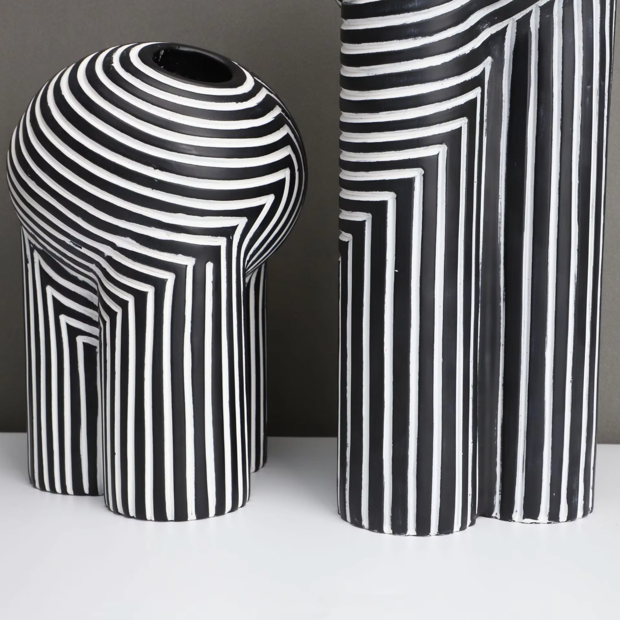 Vaas Collectie - MonoVase - Zwart & Wit - Modern Design