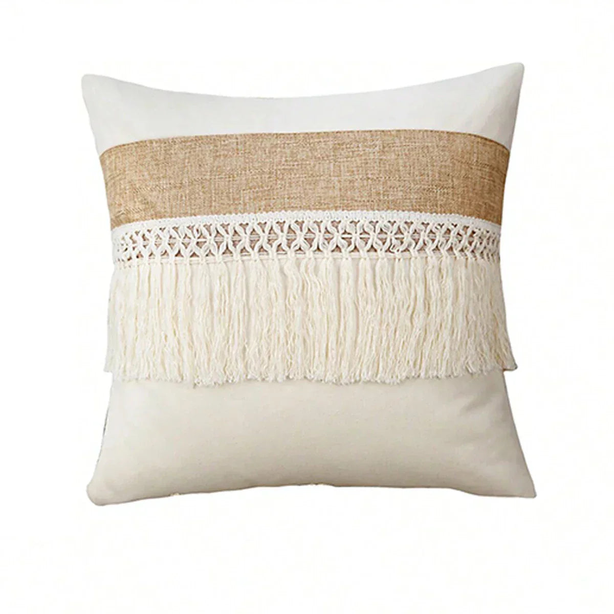 Bohemian Kussenhoes - DecoLuxe - Geometrisch Patroon - Franjes Detail