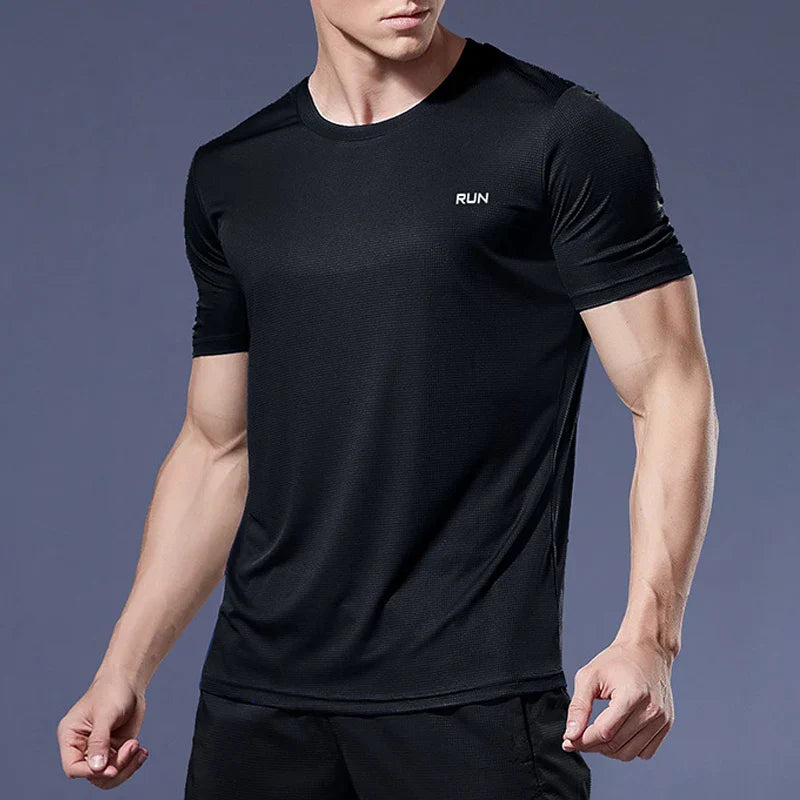 Compressie T-Shirt - FitTech - Sneldrogend Stof - Sportief Design