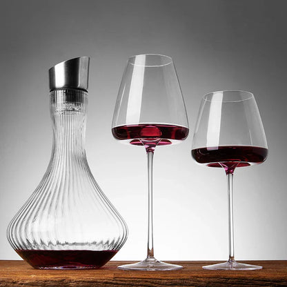 Kristallen Wijnglazen - LuxeSip - Handgemaakt Elegantie - Premium Helderheid