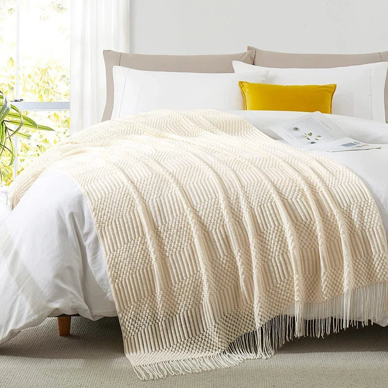 Geweven Deken - SoftLoom - Cozy Design - Franje Detail