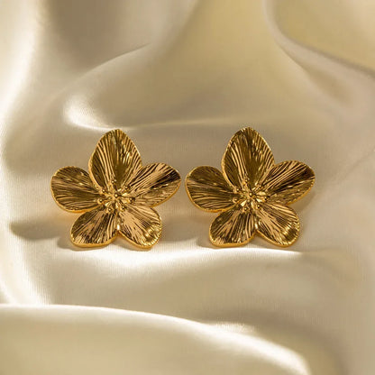 Oorbellen - Luxora - Vintage Goud - Bloem Design
