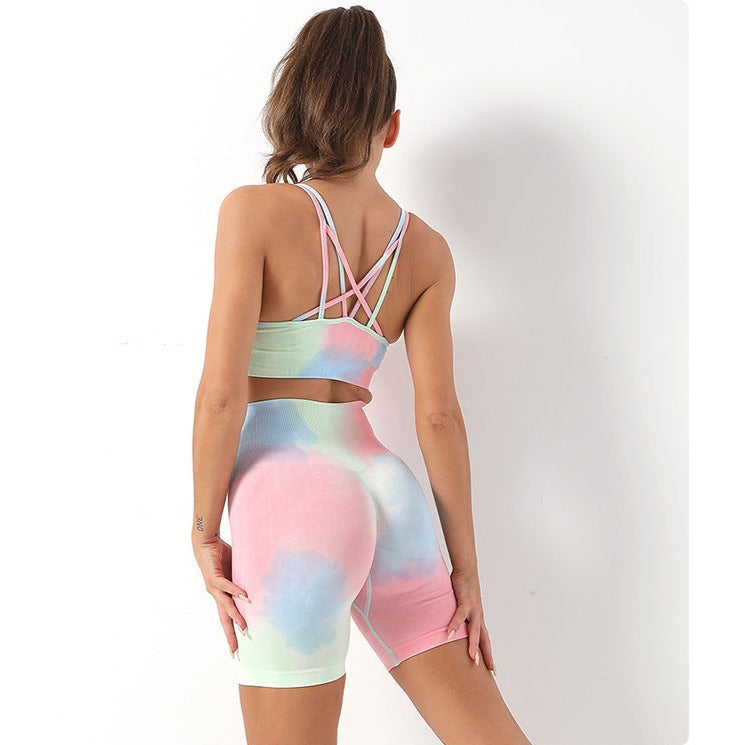 Fitnessset - FlexFit - Tie-Dye Ontwerp - Comfortabele Loungewear