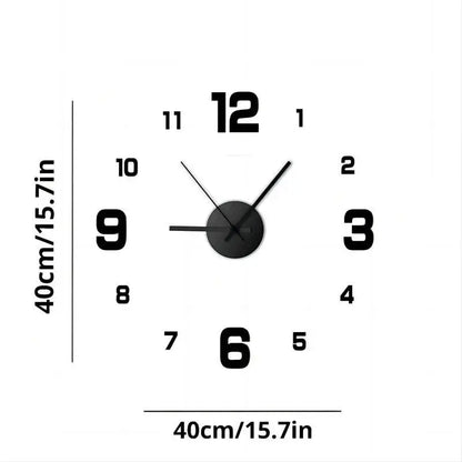 DIY Wandklok - TimeFlow - Randloos Ontwerp - Stille Beweging
