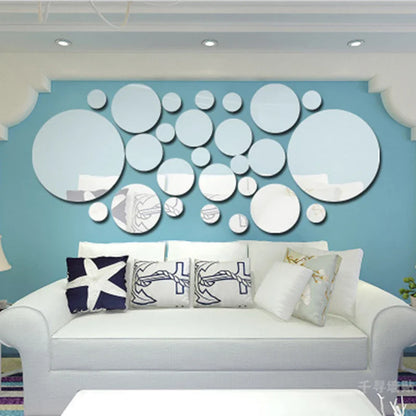 Spiegel Muurstickers - Miralux - 3D Acryl Design - Moderne Woondecoratie