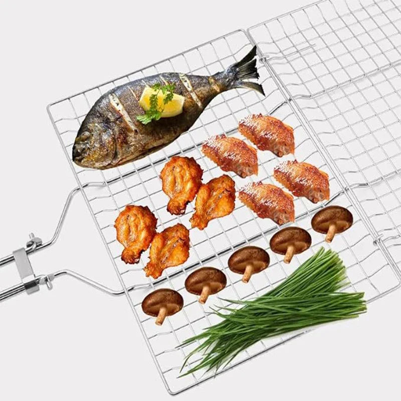 Grillmand - Grillix - Anti-aanbak Gaas - Draagbaar Handvat