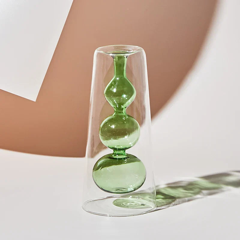 Glazen Vaas - BloomCraft - Artistiek Design - Scandinavische Stijl