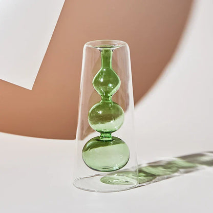 Glazen Vaas - BloomCraft - Artistiek Design - Scandinavische Stijl