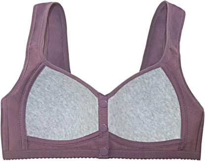 Comfort BH - SoftFit - Voorknop Sluiting - Katoen Draadloos