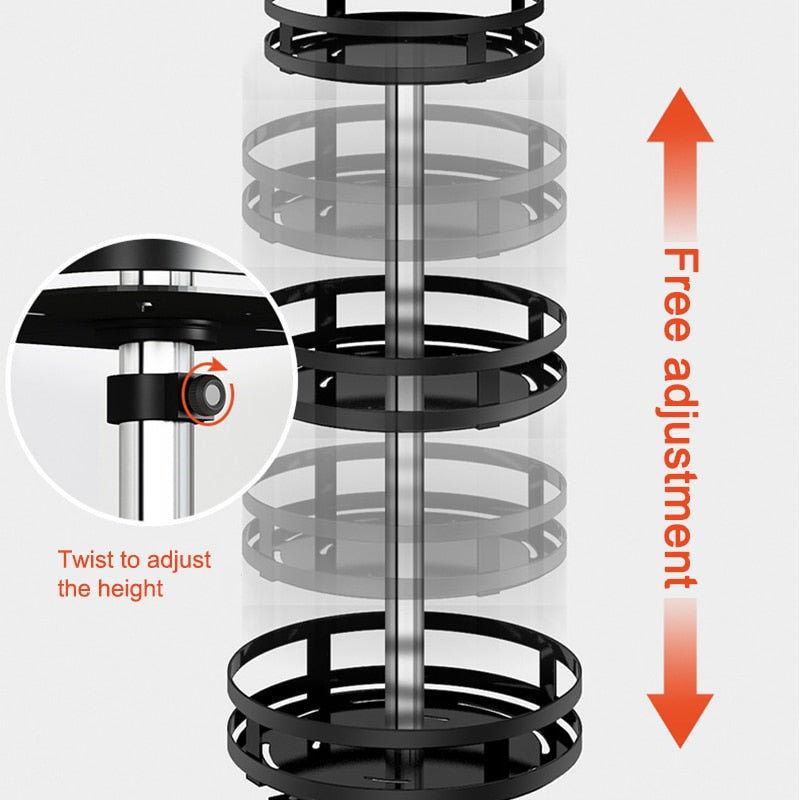 360° Draaibaar Opbergrek - FlexiStore - Specerijen Organizer - Multifunctionele Tray