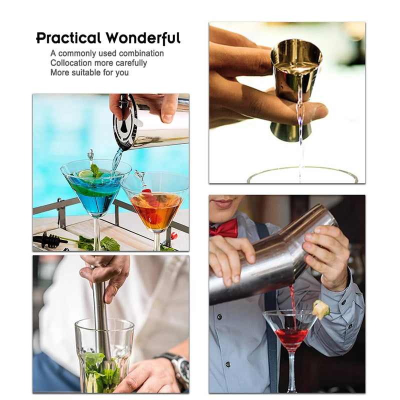 Cocktailshaker Set - MixPro - RVS - Professionele Bar Tools