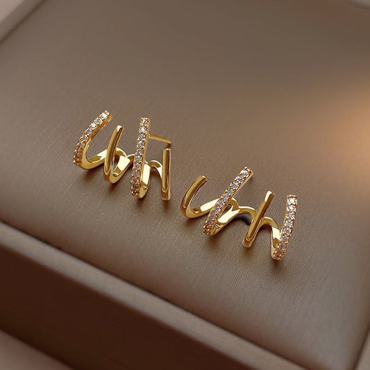 Oorbellen - GlamHoop - 4-in-1 Design - Veelzijdige Stijl