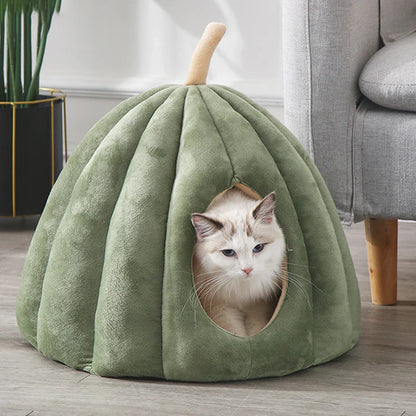 Kattenbed - CozyNest - Pompoenvorm - Warm & Wasbaar