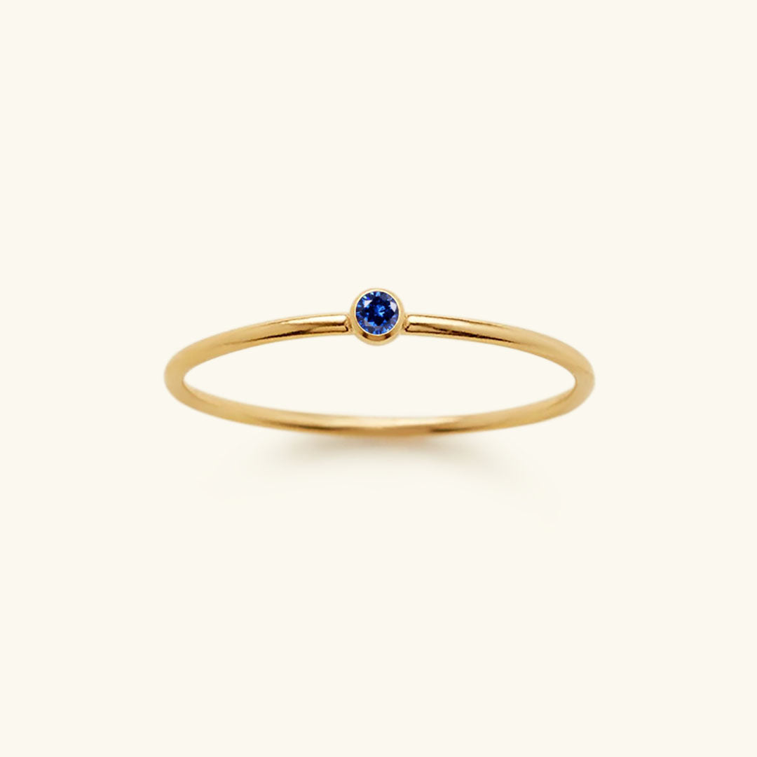 Geboortesteen Ring Sieraad - Auravella - Persoonlijk Cadeau Idee - Elegante Dames Accessoire