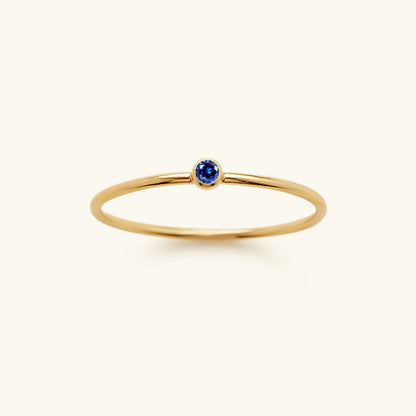 Geboortesteen Ring Sieraad - Auravella - Persoonlijk Cadeau Idee - Elegante Dames Accessoire