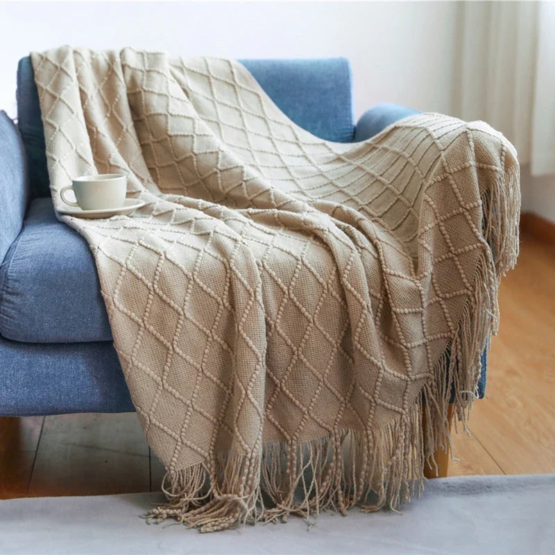 Geweven Deken - SoftLoom - Cozy Design - Franje Detail