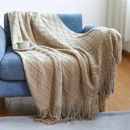 Geweven Deken - SoftLoom - Cozy Design - Franje Detail