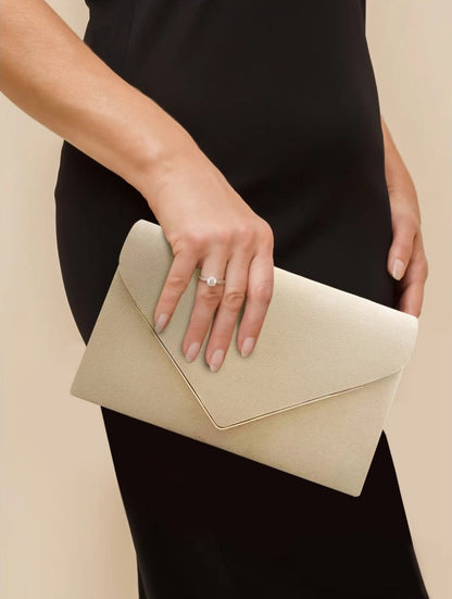Clutch Tas - VelvetEase - Suède Stijl - Elegante Envelop