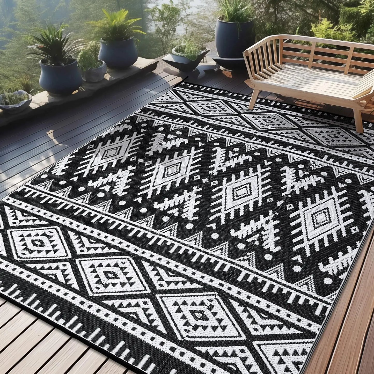 Buitentapijt - EasyWeave - Waterdichte Design - Omkeerbare Mat