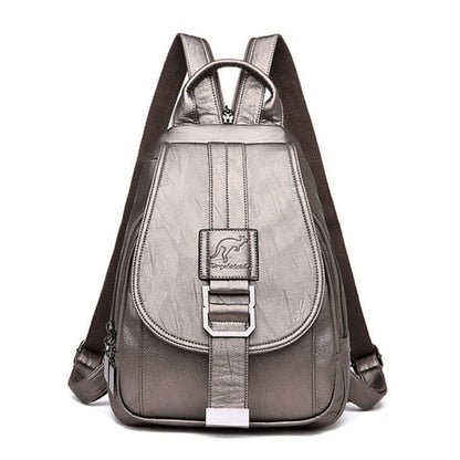 Anti-diefstal Rucksack - SecurePack - Leren Design - Dames Mode