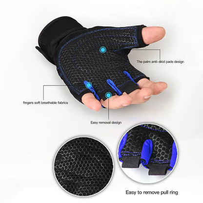Fitness Handschoenen - PowerFlex - Schokbestendige Bescherming - Sport & Fietsen
