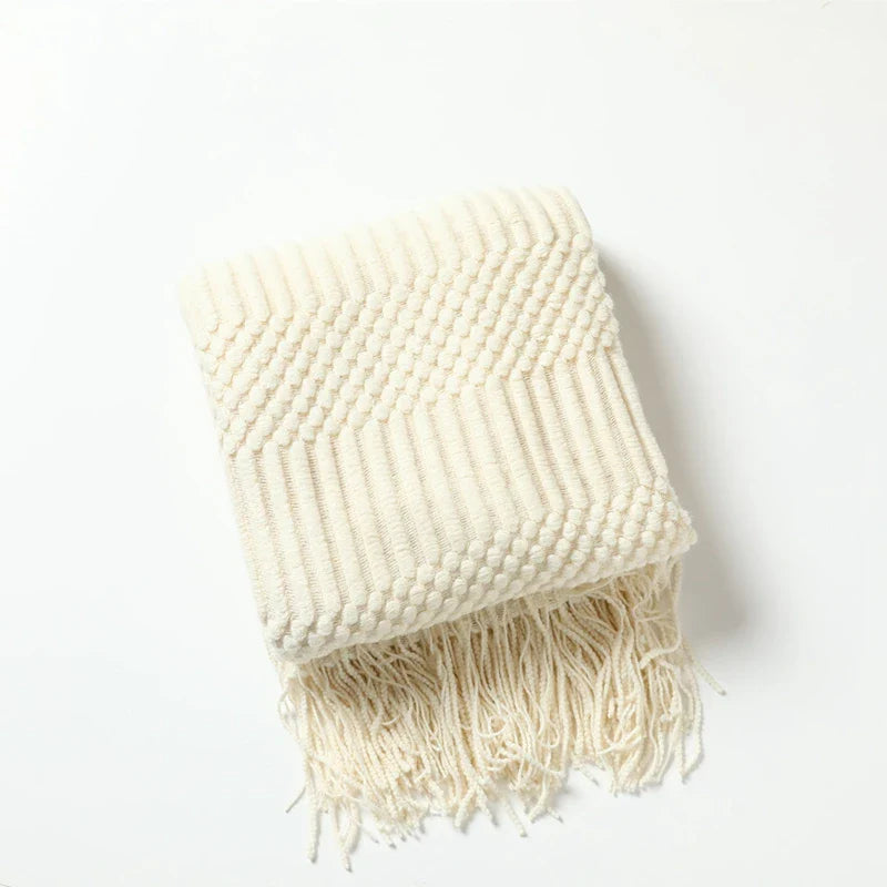 Geweven Deken - SoftLoom - Cozy Design - Franje Detail