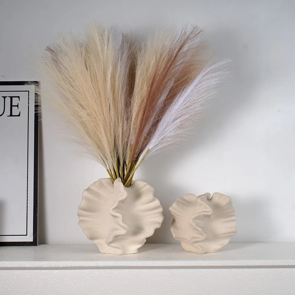 Keramische Vaas - NordicStyle - Koraal Design - Stijlvolle Decoratie