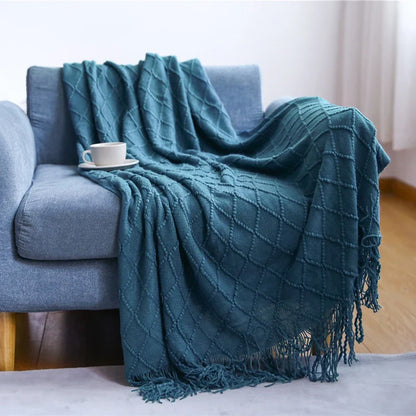 Geweven Deken - SoftLoom - Cozy Design - Franje Detail