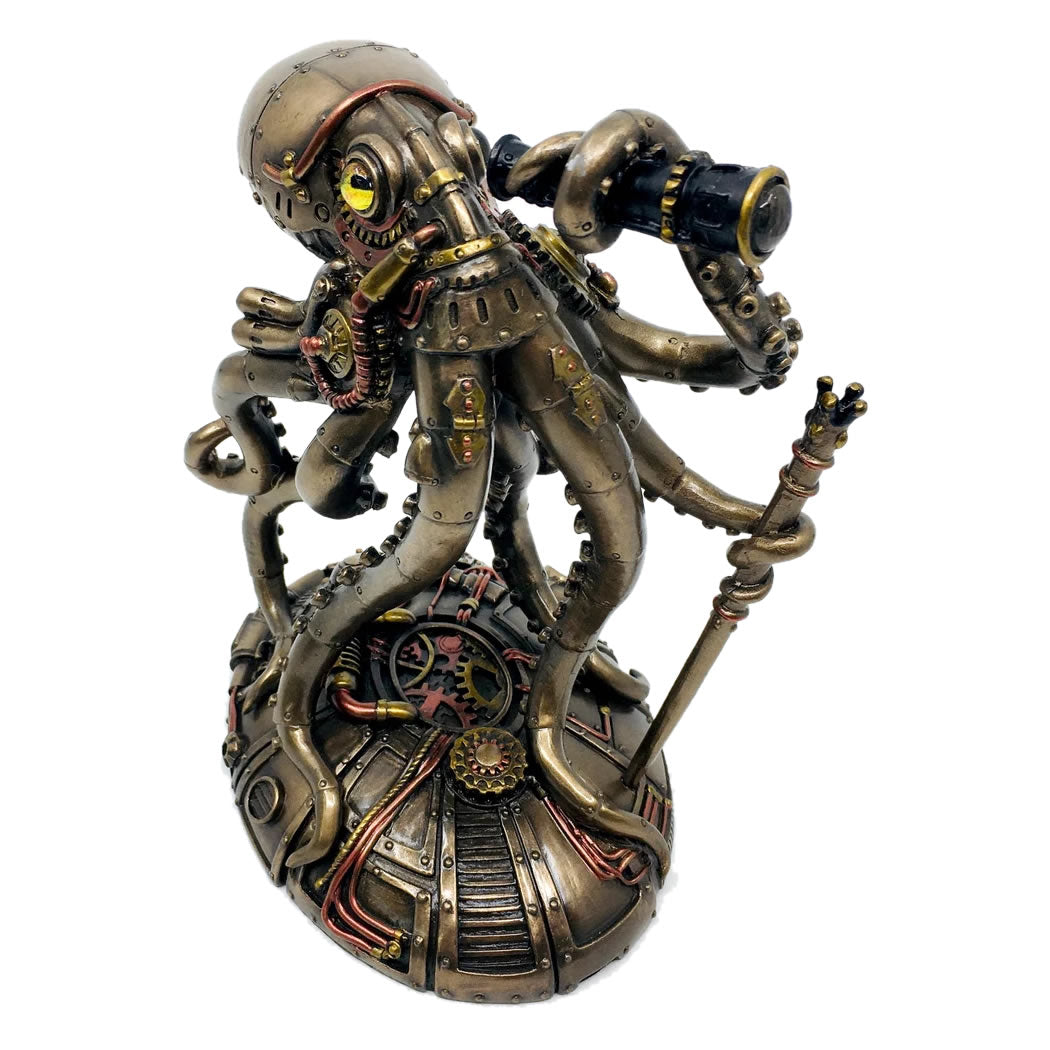 Steampunk Beeld - OctoCraft - Retro Futuristisch - Avontuurlijk Decor