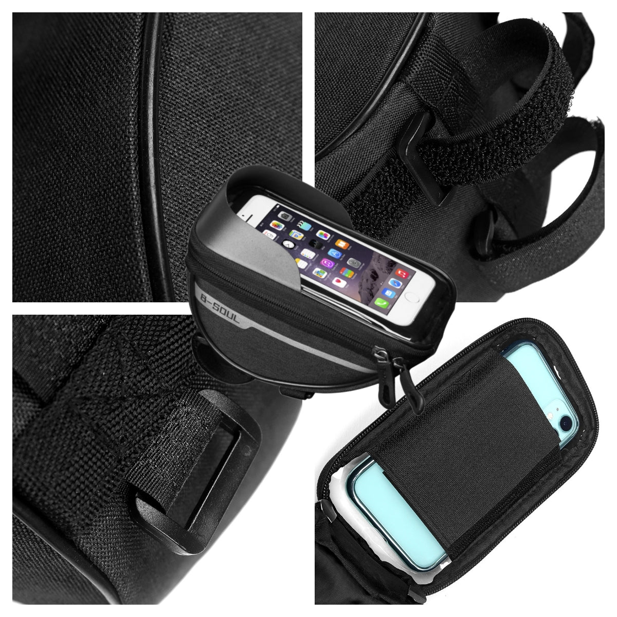 Fietstas met Telefoonhouder - RideMate - Waterdicht Ontwerp - Touchscreen Compatibel