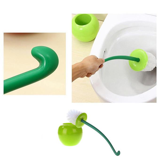 Toiletborstel Set - CherryBrush - Stijlvol Ontwerp - Badkamer Accessoire