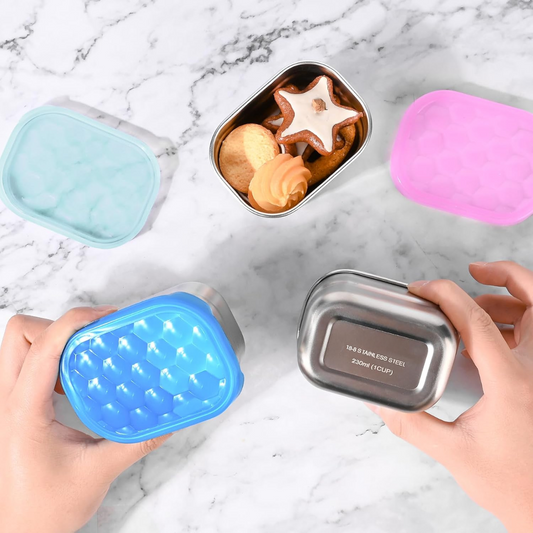 Roestvrijstalen Snackcontainers - SnackMate - Lekvrij - Milieuvriendelijk
